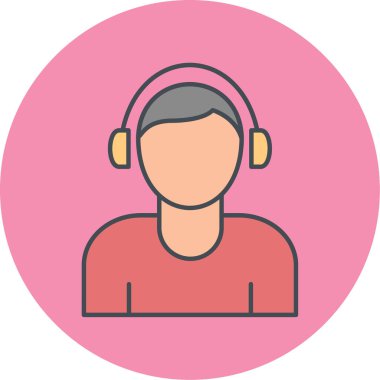 Bir kadın simgesinin vektör illüstrasyonu