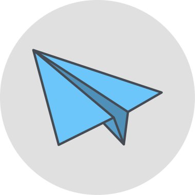 Mavi ve beyaz çizgi simgesinin vektör çizimi