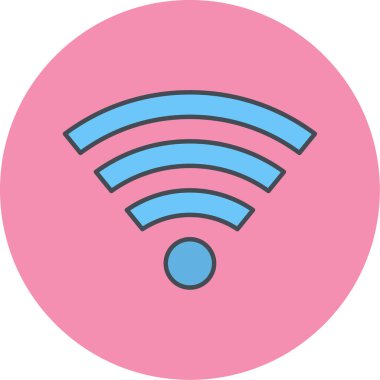 wifi simgesi vektör illüstrasyonu