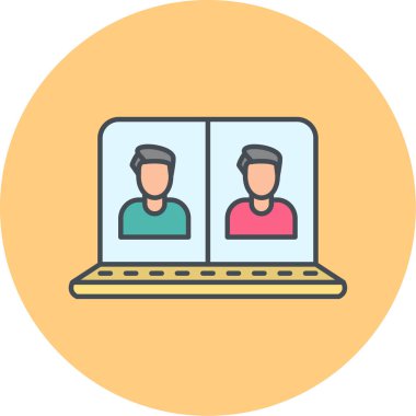 İnsan simgesinin vektör illüstrasyonu