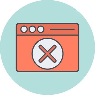 Basit bir simgenin vektör illüstrasyonu