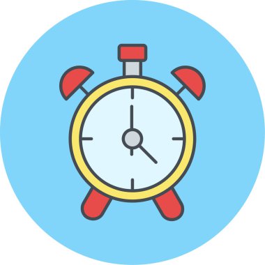 Saat simgesinin vektör illüstrasyonu