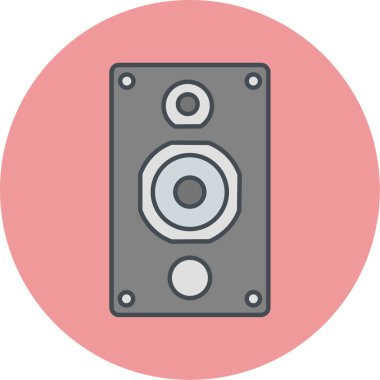 Konuşmacı. Web simgesi basit illüstrasyon