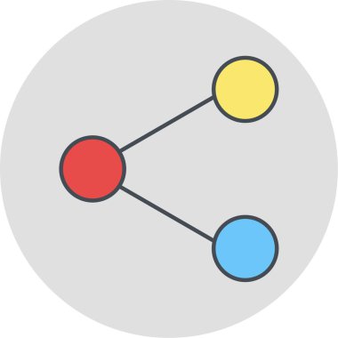 Paylaş. Web simgesi basit illüstrasyon