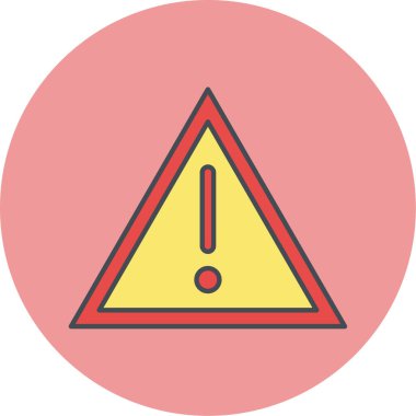 uyarı simgesi vektör illüstrasyonu