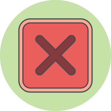 Bir haçın izole edilmiş bir simgesinin vektör çizimi