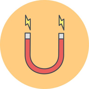 Mıknatıs Web simgesi basit illüstrasyon