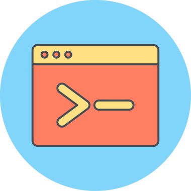 tarayıcı simgesi vektör illüstrasyonu