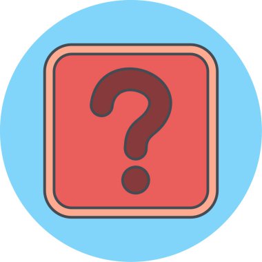 Soru işareti vektör illüstrasyonu