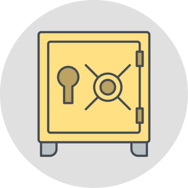 Modern güvenlik simgesinin vektör illüstrasyonu