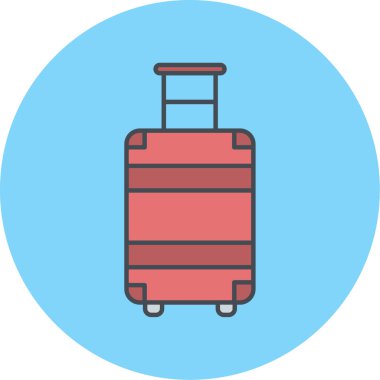 seyahat bavul simgesi. vektör çizim