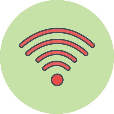 wifi simgesi vektör illüstrasyonu