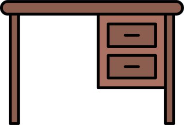 Dolap. Web simgesi basit illüstrasyon