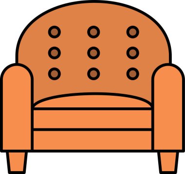 Kanepe. Web simgesi basit tasarım