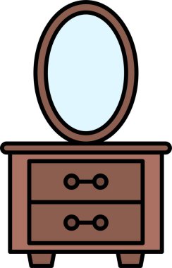 Mobilya. Web simgesi basit tasarım