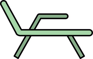 Sandalye. Web simgesi basit illüstrasyon