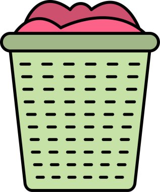 Sepet. Web simgesi basit illüstrasyon