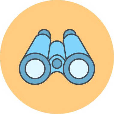 Dürbün. Web simgesi basit tasarım