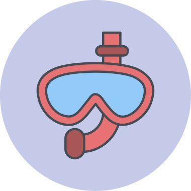 Tüplü dalgıç. Web simgesi