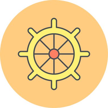 Gemi. Web simgesi basit illüstrasyon