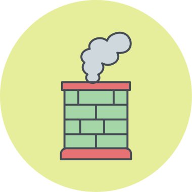 vector illustration of a chimney icon