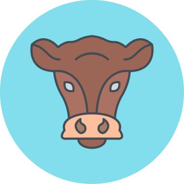 Bir ineğin vektör illüstrasyonu