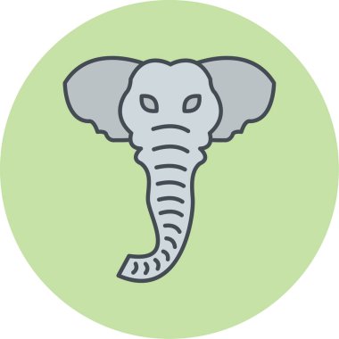 Fil. Web simgesi basit illüstrasyon