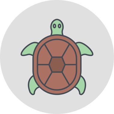 kaplumbağa vektör simgesi, illüstrasyon