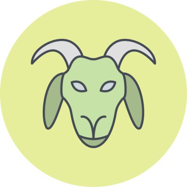 İnek yüzünün vektör illüstrasyonu