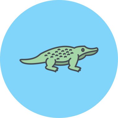 Tek bir yeşil ve beyaz düz simgenin vektör çizimi