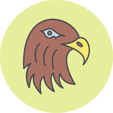 Kartal. Web simgesi basit illüstrasyon