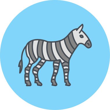 Bir zürafanın vektör çizimi