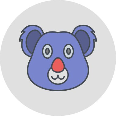 Şirin ayı simgesinin vektör çizimi