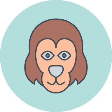 Baykuş. Web simgesi basit illüstrasyon