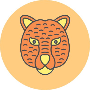 Kaplan. Web simgesi basit illüstrasyon