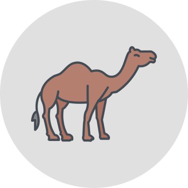 Deve ikonu vektör çizimi