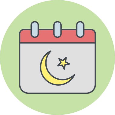 Bir tarih simgesinin vektör illüstrasyonu