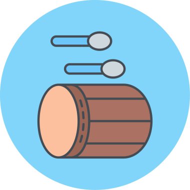 davul simge vektör çizim