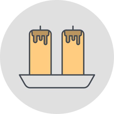 Modern mum simgesinin vektör illüstrasyonu