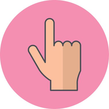 el simgesi vektör illüstrasyonu