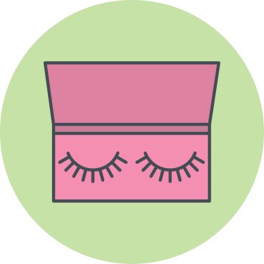 güzel makyaj vektörü simgesi