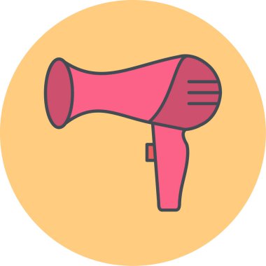 Bir karikatür kurutma simgesinin vektör çizimi