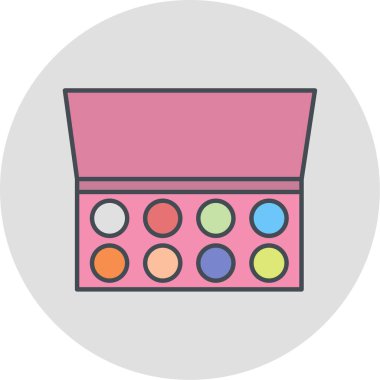 Makyaj vektörü illüstrasyon simgesi