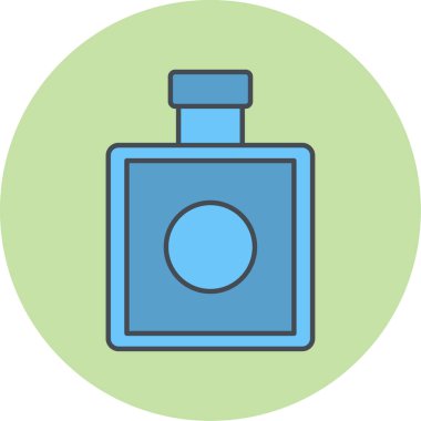 Parfüm ikonunun vektör illüstrasyonu