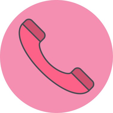 Telefon simgesi vektör illüstrasyonu