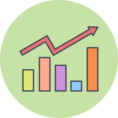 İş grafiğinin vektör illüstrasyonu