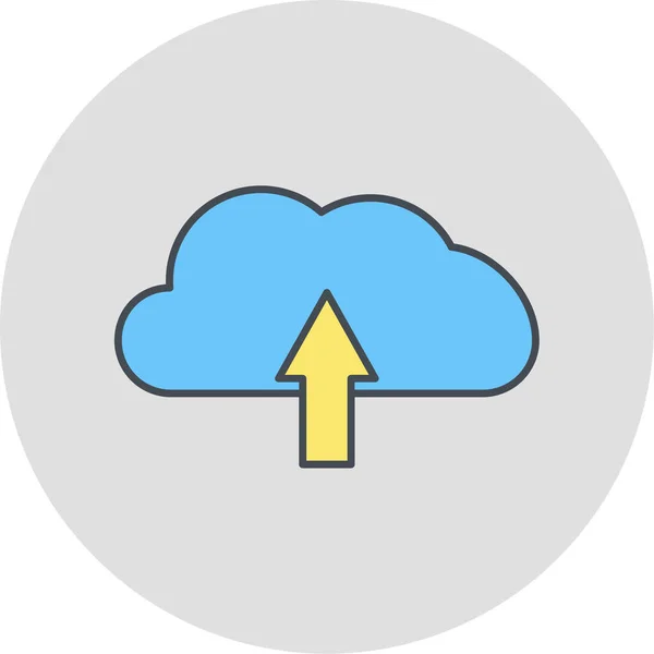 Cloud Icon Vector Ilustrație — Vector de stoc