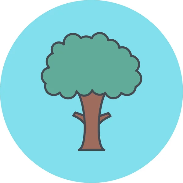 Árbol Icono Vector Ilustración — Vector de stock