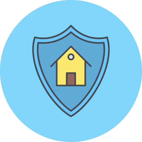 Vector Illustration Modern Insurance Icon — Stok Vektör