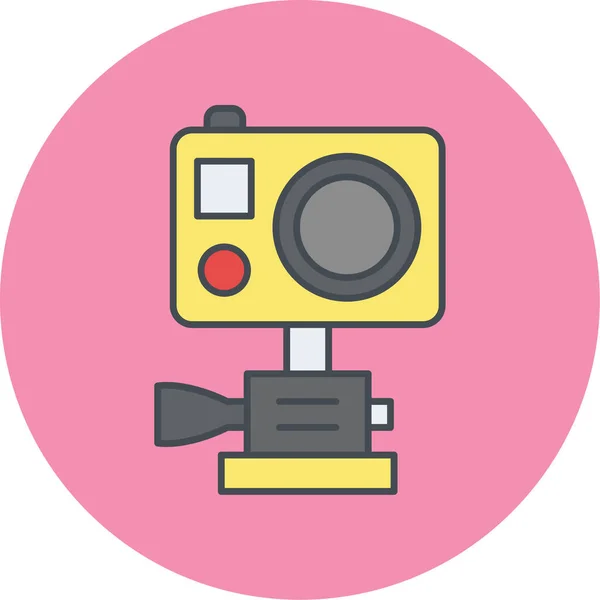 Camera Web Icon Simple Illustration — Stock Vector